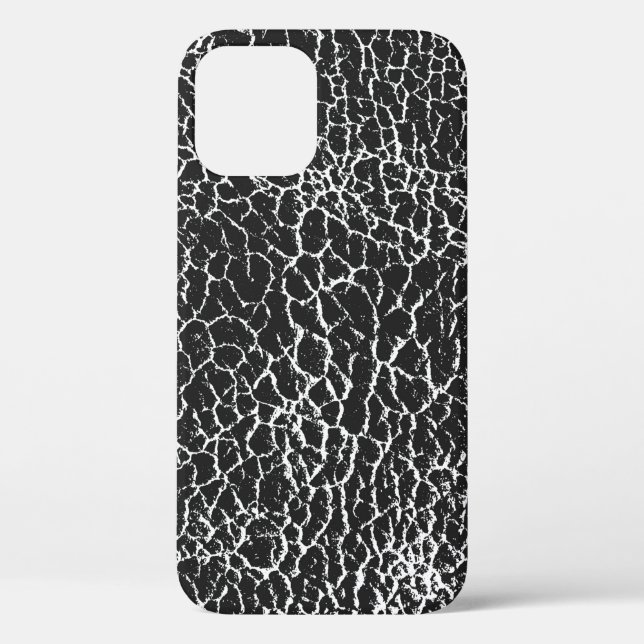 Funda De Case-Mate Para iPhone Textura superficial angustiada de cocodrilo o serp (Reverso )