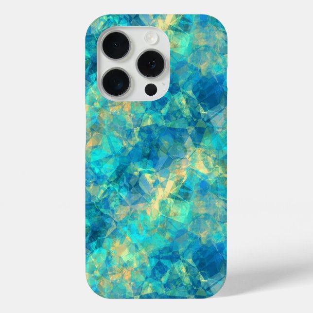 Funda De Case-Mate Para iPhone Textura turquesa en ruinas (Reverso )
