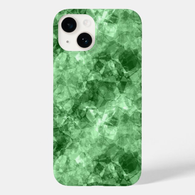 Funda De Case-Mate Para iPhone Textura verde oscuro en ruinas (Reverso )