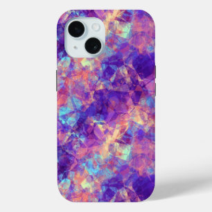 Funda Para iPhone 15 Textura Violeta Cruzada