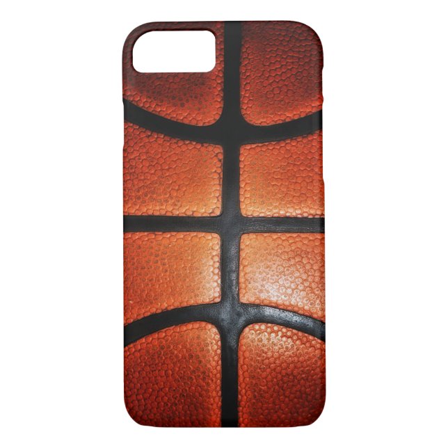 Funda De Case-Mate Para iPhone Texturas del baloncesto (Reverso)