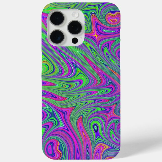 Funda De Case-Mate Para iPhone texturas psicodélicas (Reverso )