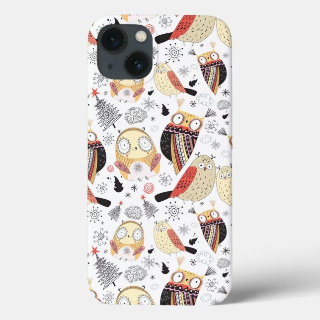Funda De Case-Mate Para iPhone Texture funny owl (Reverso)