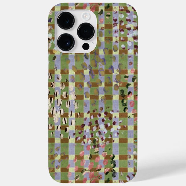 Funda De Case-Mate Para iPhone Textured Pointillism Grid Pattern Artwork (Reverso)