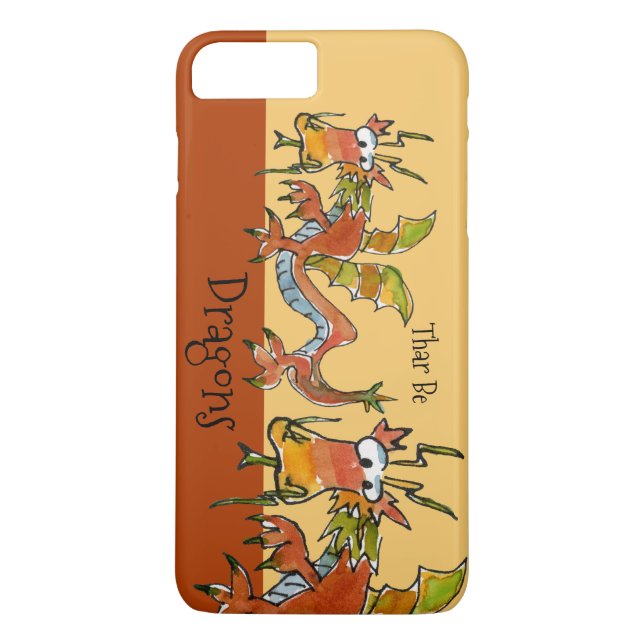 Funda De Case-Mate Para iPhone Thar Be Dragons (Reverso)