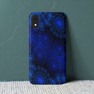 Funda Para iPhone XR The Berry Blue Sparkling Floral art