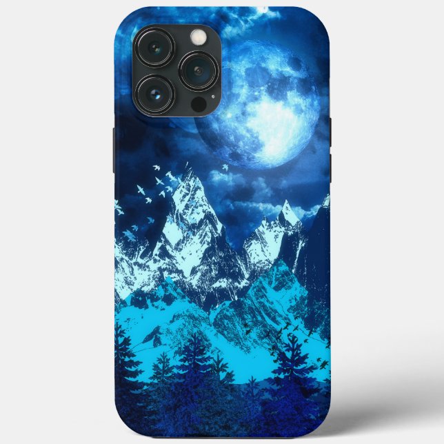 Funda De Case-Mate Para iPhone The Blue Cold Night (Reverso )