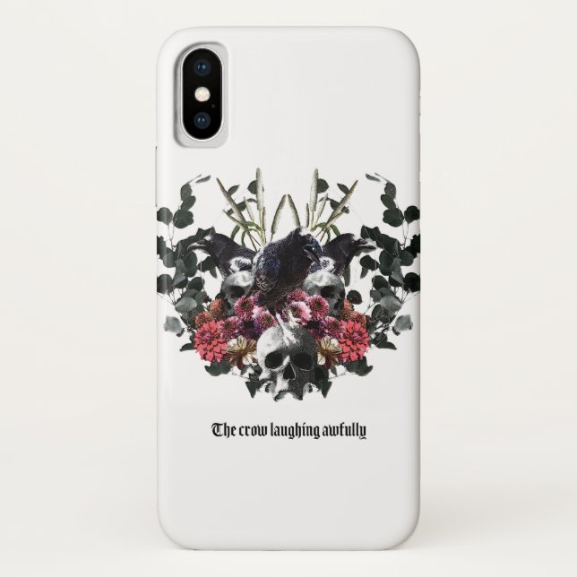 Funda De Case-Mate Para iPhone The Crow Laughing Awfully (Reverso)