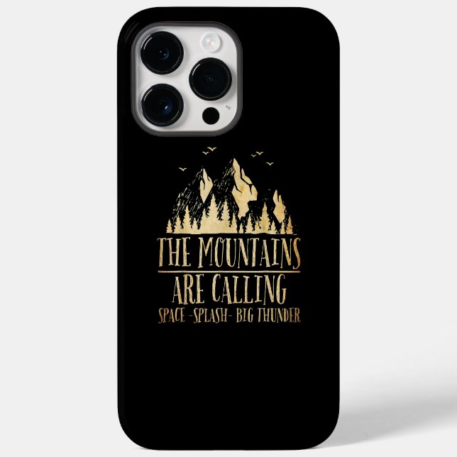 Funda De Case-Mate Para iPhone The Mountains are Calling Space Splash Big Thunder (Reverso )