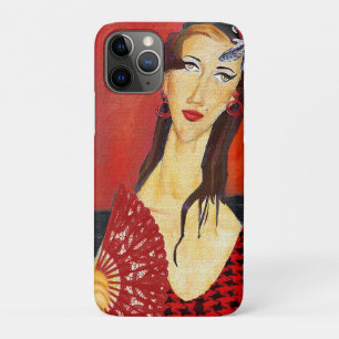Funda Para iPhone 11 Pro The Red Fan (based on Modigliani's painting)