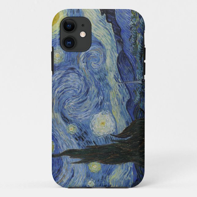 Funda De Case-Mate Para iPhone The Starry Night 1889 Vincent van Gogh (Reverso)