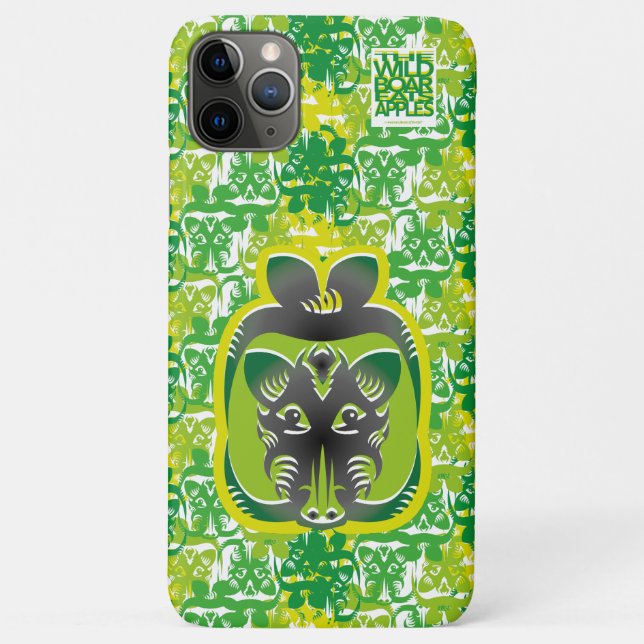 FUNDA DE Case-Mate PARA iPhone THE WILD BOAR EATS APPLES BY MASANSER (Reverso)