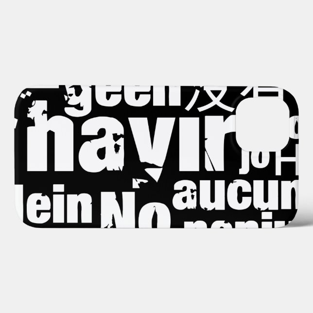 Funda De Case-Mate Para iPhone The word "No" in different languages (Reverso (Horizontal))