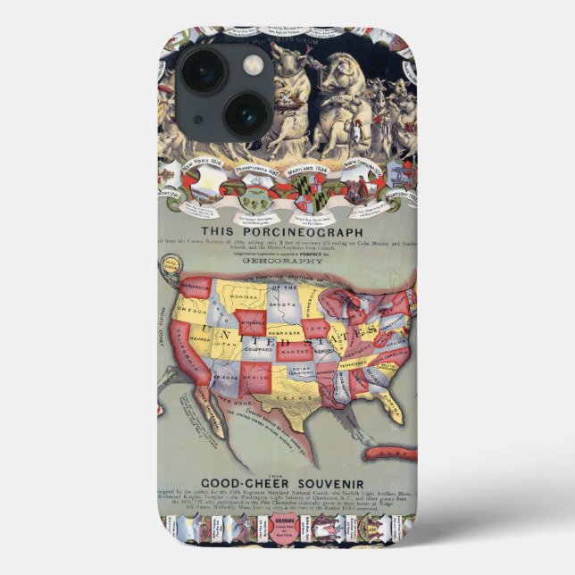 Funda De Case-Mate Para iPhone THIS PORCINEOGRAPH, c1876 (Reverso)