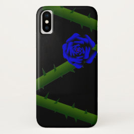 Funda Para iPhone X Thorny Blue Rosa