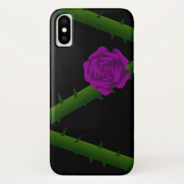 Funda Para iPhone X Thorny Purple Rosa