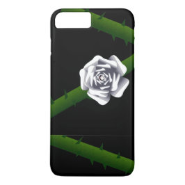 Funda Para iPhone 8 Plus/7 Plus Thorny White Rose