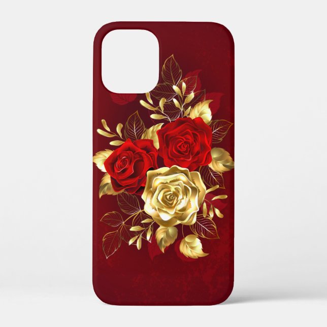 Funda De Case-Mate Para iPhone Three Jewelry Roses (Reverso )