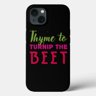 Funda Para iPhone 13 Thyme to Turnip the Beet Vegan