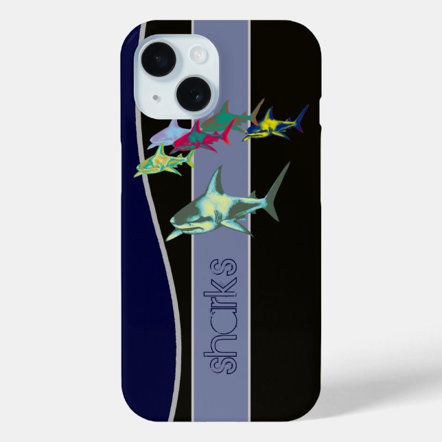 Funda De Case-Mate Para iPhone tiburón - animales salvajes (Reverso )