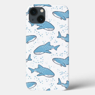 Funda Para iPhone 13 Tiburón ballena estrellado (luz)
