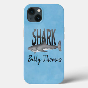 Funda Para iPhone 13 Tiburón Colorido Lindo Tendance Oceano