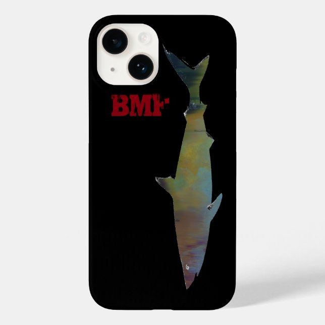 Funda De Case-Mate Para iPhone tiburón fresco personalizado (Reverso )