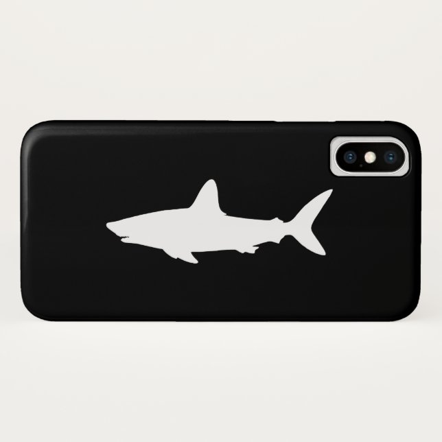Funda De Case-Mate Para iPhone Tiburón nadando (Reverso (horizontal))