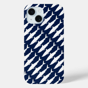Funda Para iPhone 15 tiburón salvaje blanco