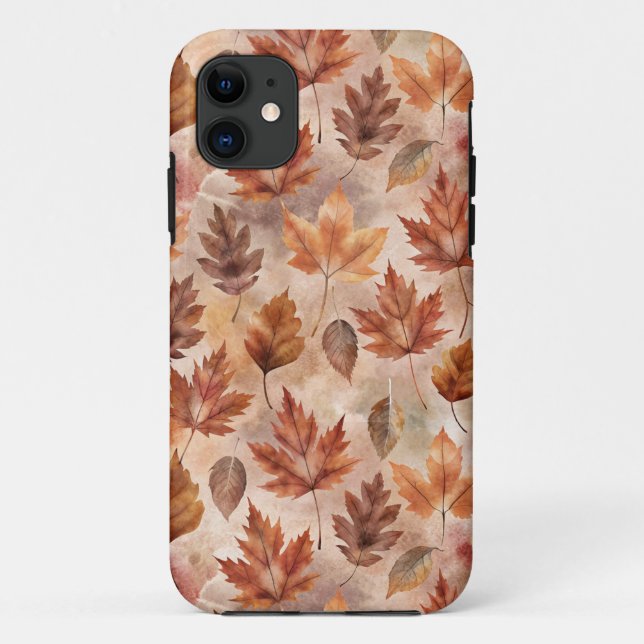 Funda De Case-Mate Para iPhone Tie Dye Autumn Leaves (Reverso)