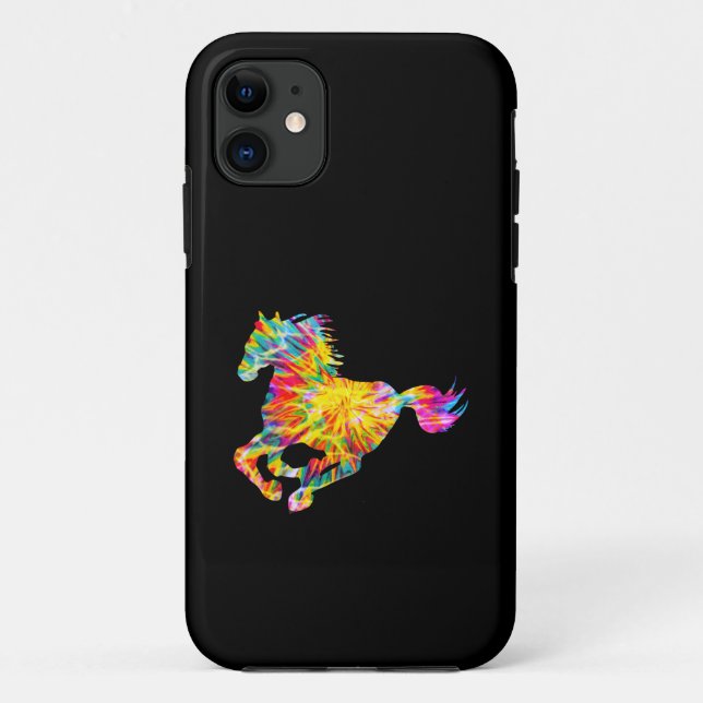 FUNDA DE Case-Mate PARA iPhone TIE DYE HORSE (Reverso)