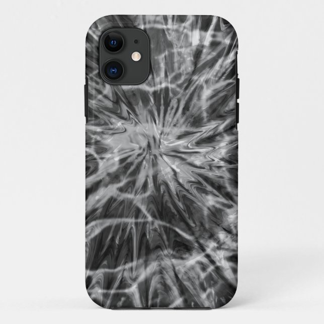 FUNDA DE Case-Mate PARA iPhone TIE DYE NEGRO BLANCO (Reverso)