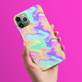 Funda Para iPhone 11 Tie Dye Swirl Pastel Groovy