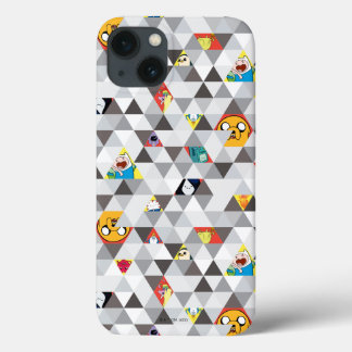 Funda Para iPhone 13 Tiempo de aventura | Patrón de caracteres triangul