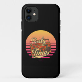 Funda Para iPhone 11 Tiempo de fiesta retro