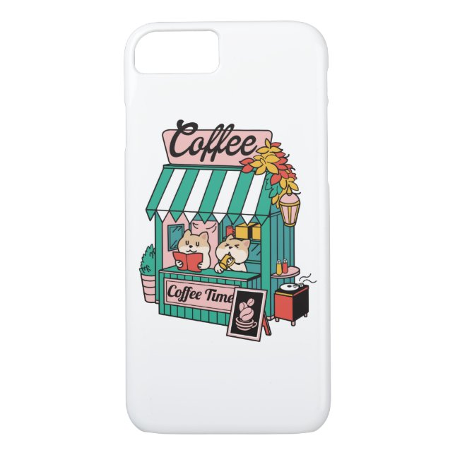 Funda De Case-Mate Para iPhone Tiempo del café (Reverso)