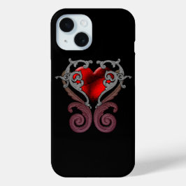 Funda Para iPhone 15 Tienes mi corazón rojo