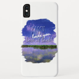 Funda Para iPhone XS Max Tierra nuestro hogar azul cielo de verano y agua