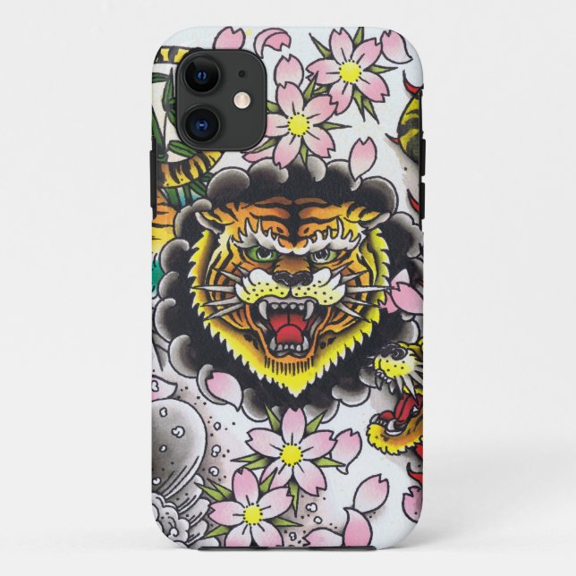 Funda De Case-Mate Para iPhone Tiger Head (Reverso)