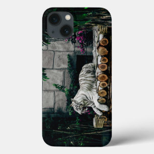 Funda Para iPhone 13 Tiger tira gatos sobre el destino del bosque anima