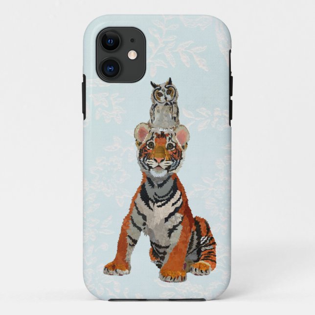 FUNDA DE Case-Mate PARA iPhone TIGER Y OWL (Reverso)