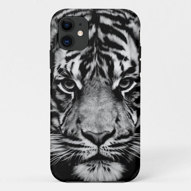 Funda De Case-Mate Para iPhone Tigre Black&White (Reverso)