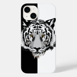 Funda Para iPhone 14 De Case-Mate Tigre blanco negro