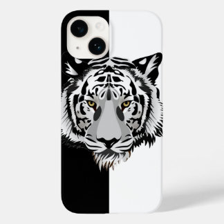 Funda Para iPhone 14 De Case-Mate Tigre blanco negro