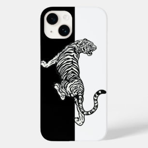 Funda Para iPhone 14 De Case-Mate Tigre blanco negro