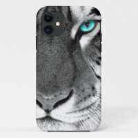 Tigre blanco negro