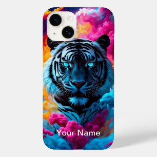Funda Para iPhone 14 De Case-Mate Tigre Brillante de Neón místico y etéreo