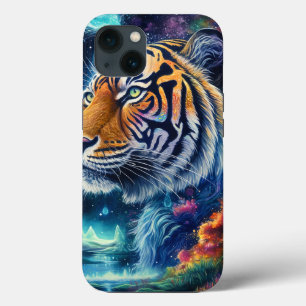 Funda Para iPhone 13 Tigre cósmico