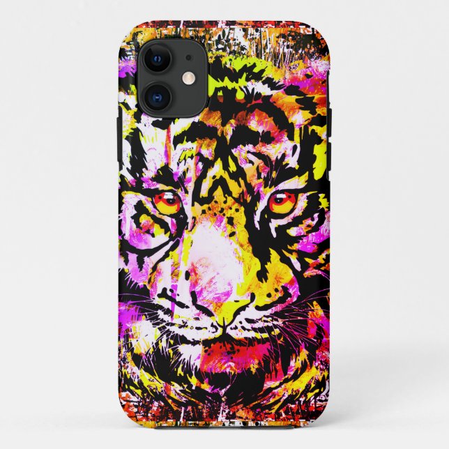 Funda De Case-Mate Para iPhone Tigre de época - Gatos grandes - Vida silvestre -  (Reverso)
