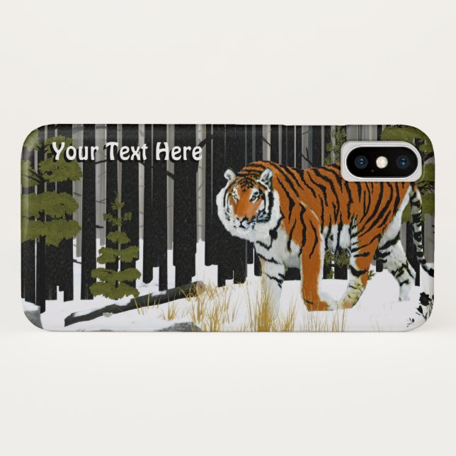 Funda De Case-Mate Para iPhone Tigre de Siberia (Reverso (horizontal))
